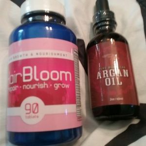 Hair blloom repair, grow vitamin, argan oil duo
